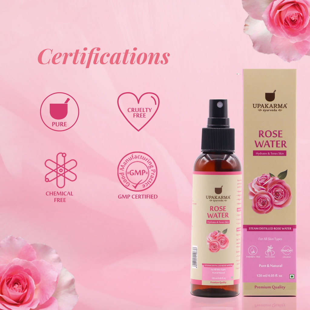Upakarma Ayurveda Premium Pure And Natural Rose Water