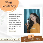 Mystiq Living Rose Water Pure & Natural Spray Face Toner, Gulab Jal For Skin & Hair