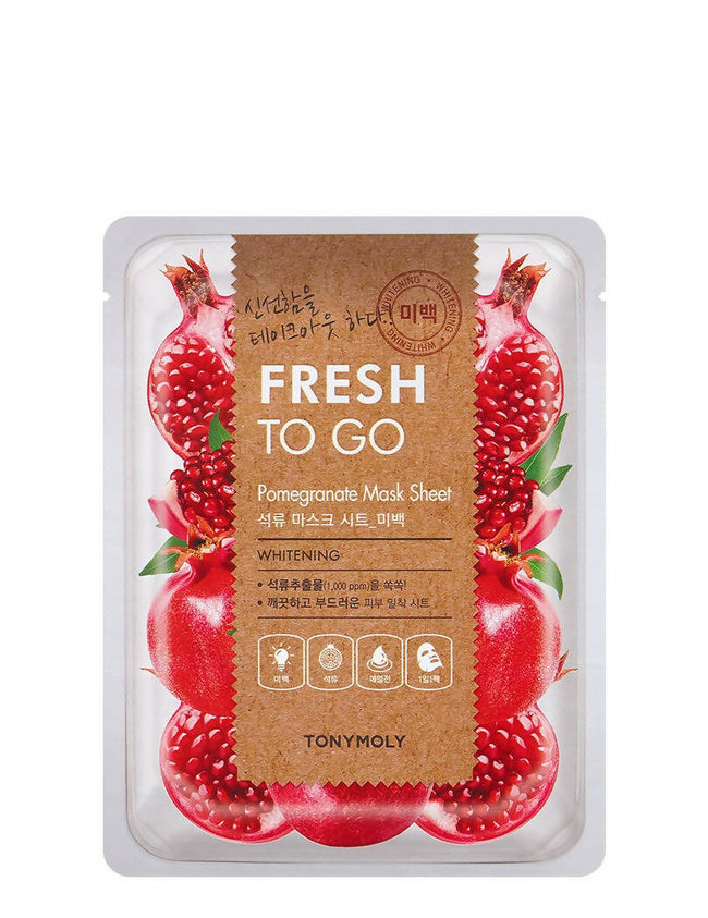 Tonymoly Fresh To Go Pomegranate Mask Sheet Whitening - Korean Skincare Hover Image