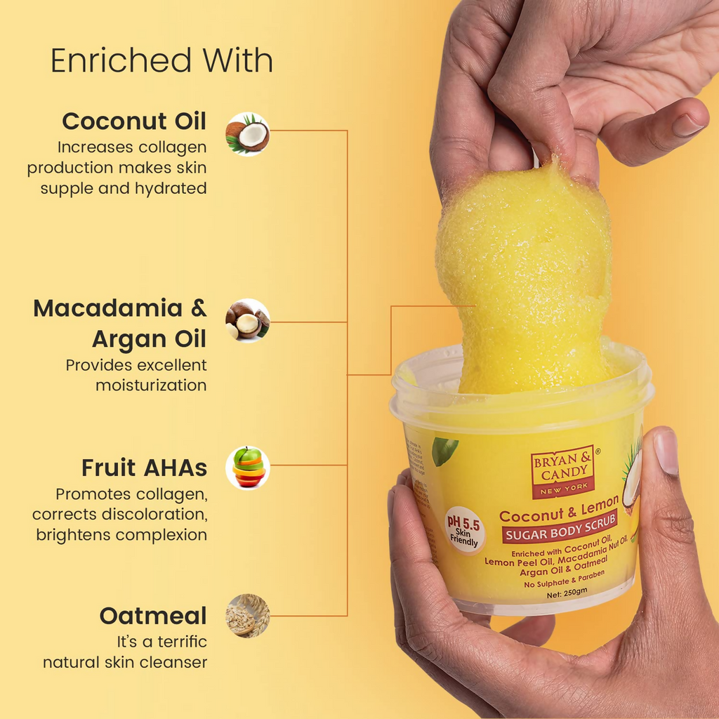 Bryan & Candy Coconut & Lemon Sugar Body Scrub