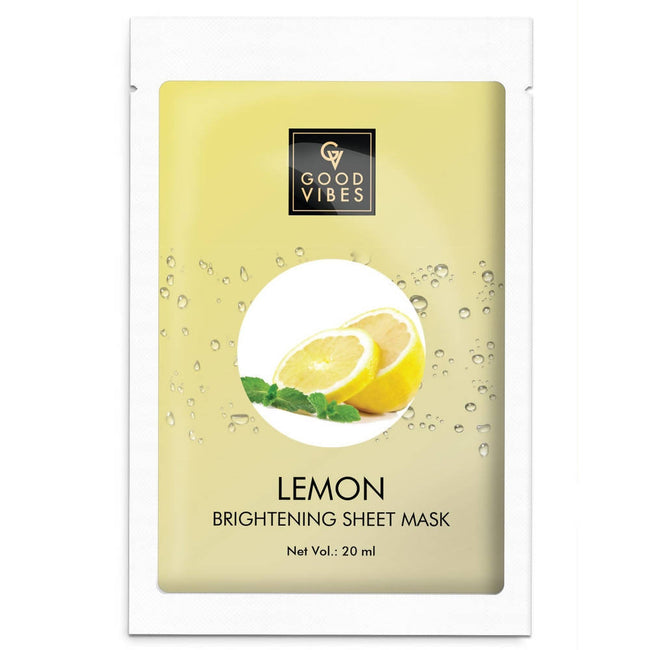 Good Vibes Brightening Sheet Mask - Lemon Hover Image