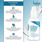 Bake 2.5% Retinol Night Repair moisturiser Cream