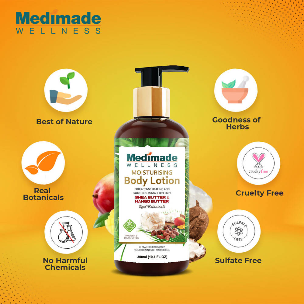 Medimade Wellness Moisturising Body Lotion With Shea Butter & Mango Butter
