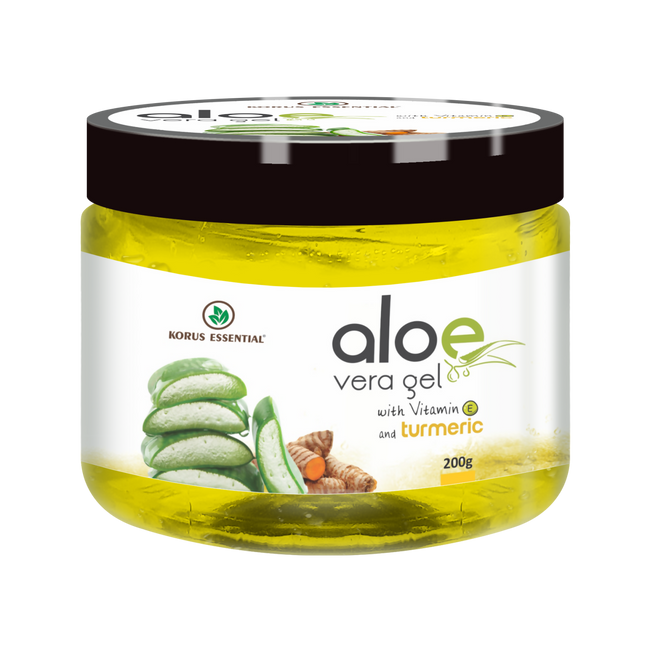 Korus Essential Aloe Vera Gel with Turmeric and Vitamin E Hover Image