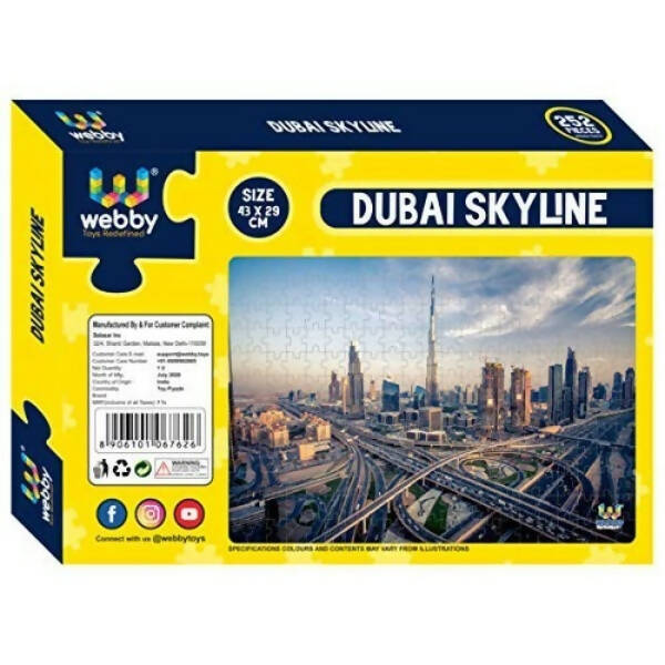 Webby Dubai Skyline Jigsaw Puzzle- 252 Pcs