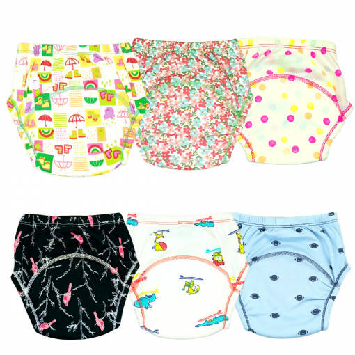 Kindermum Assorted Training Pants Set Of 6 For Kids