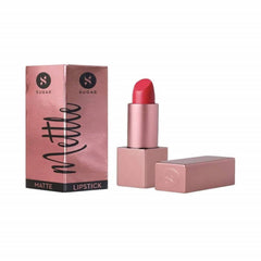 Sugar Mettle Matte Lipstick - Hedone (Orange-toned Red)