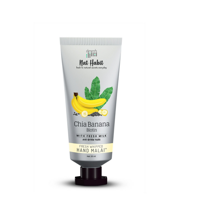 Nat Habit Chia Banana Biotin Hand Malai Hand Cream Hover Image
