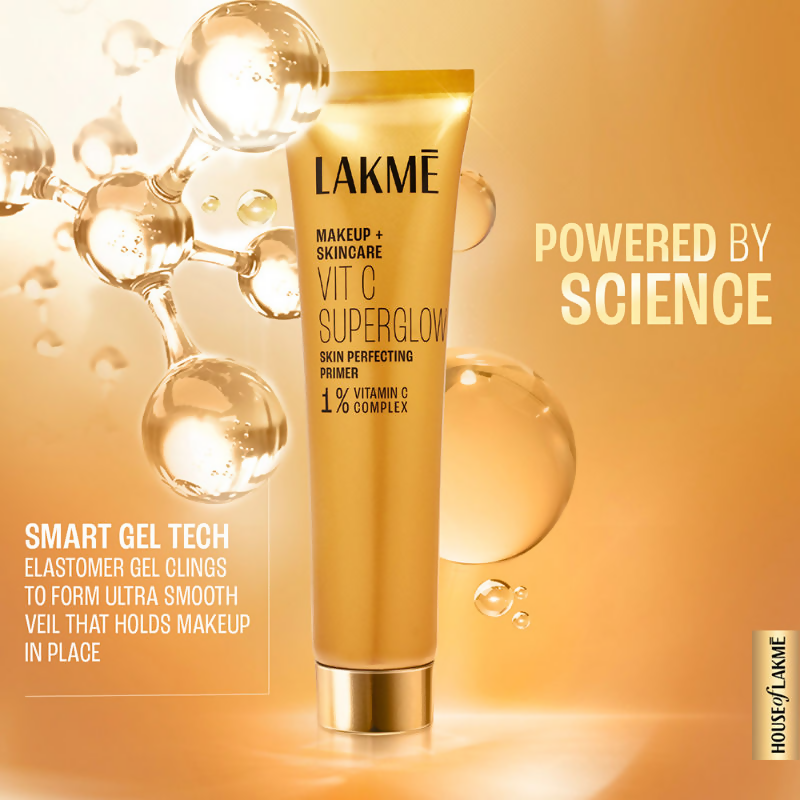 Lakme Vitamin C Superglow Skin Perfecting Primer with 1 % Vit C