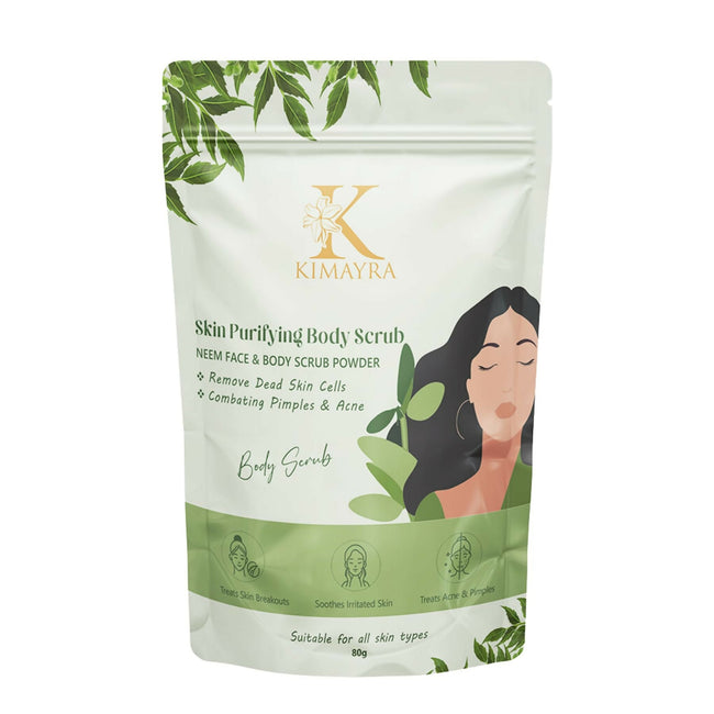 Kimayra Natural Neem Skin Purifying Face & Body Scrub For Acne, Pimple-Free Clear Skin Hover Image