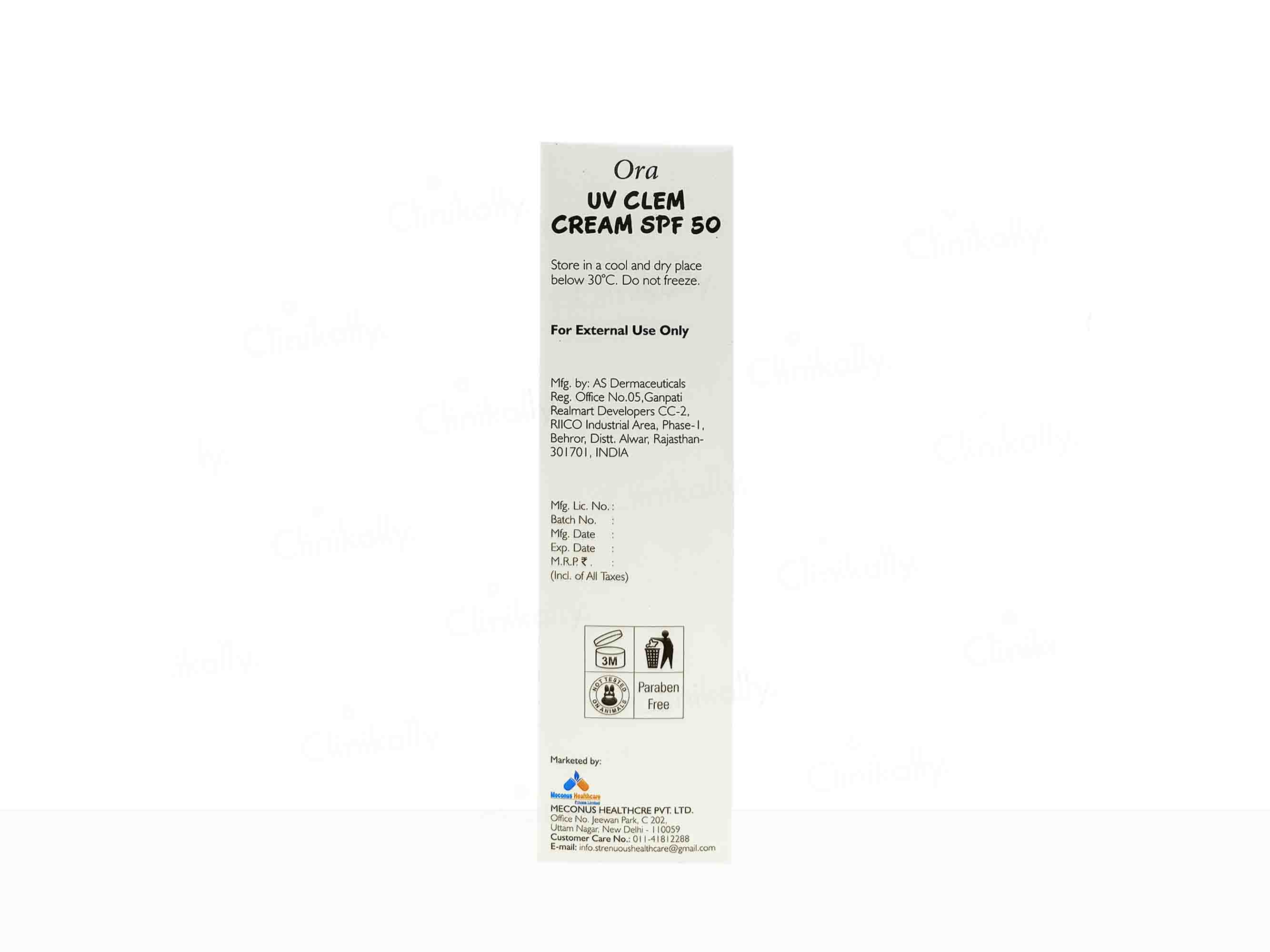 Ora UV Clem Cream SPF 50 PA+++