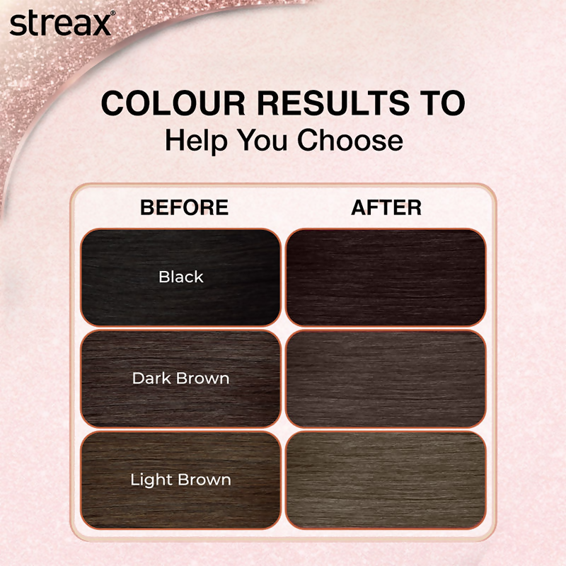 Streax Gel No Ammonia 100% Grey Coverage Hair Color - Dark Brown 3