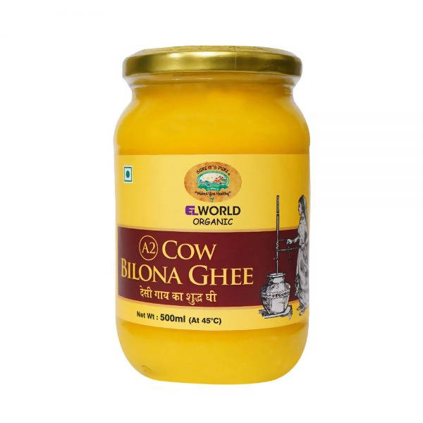El World Organic A2 Cow Bilona Ghee | Desi Gir Cow Ghee | Organic A2 Desi Ghee Hover Image