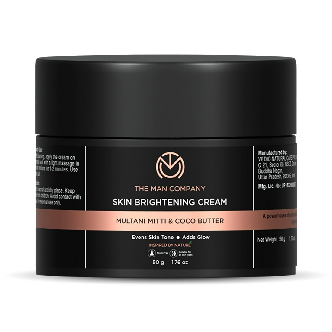 The Man Company Skin Brightening Cream Multani Mitti