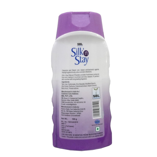 SBL Silk N Stay Talcum Powder Main Image