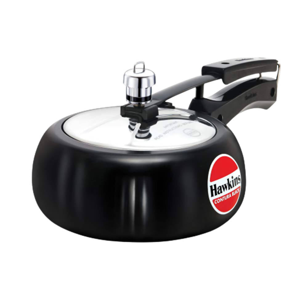 Hawkins Contura Hard Anodised Aluminium Pressure Cooker 2 Litre - Black