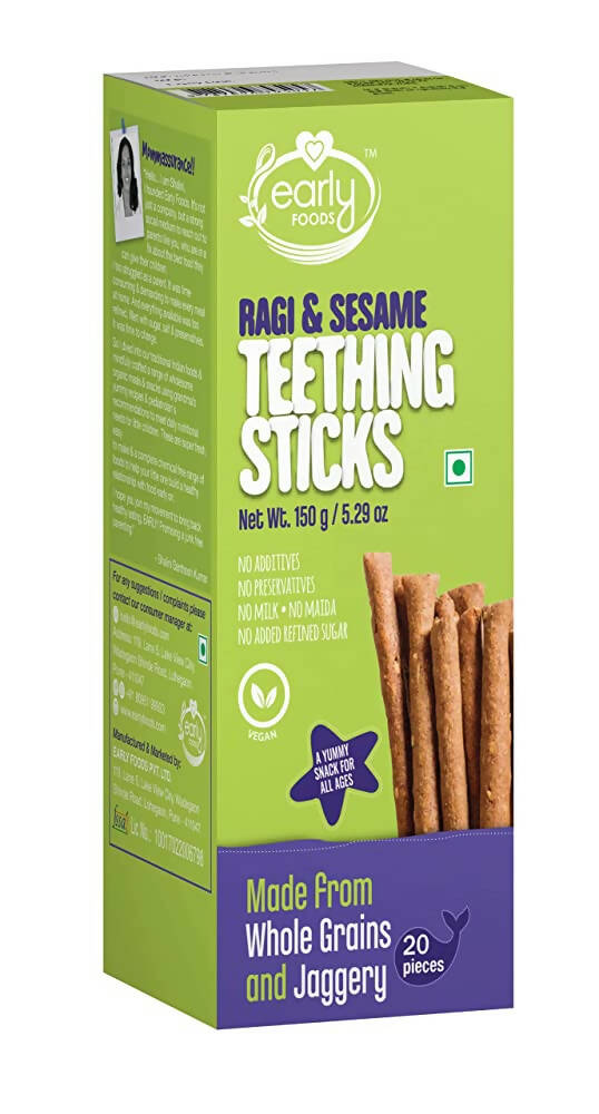 Early Foods Ragi & Sesame Teething Sticks