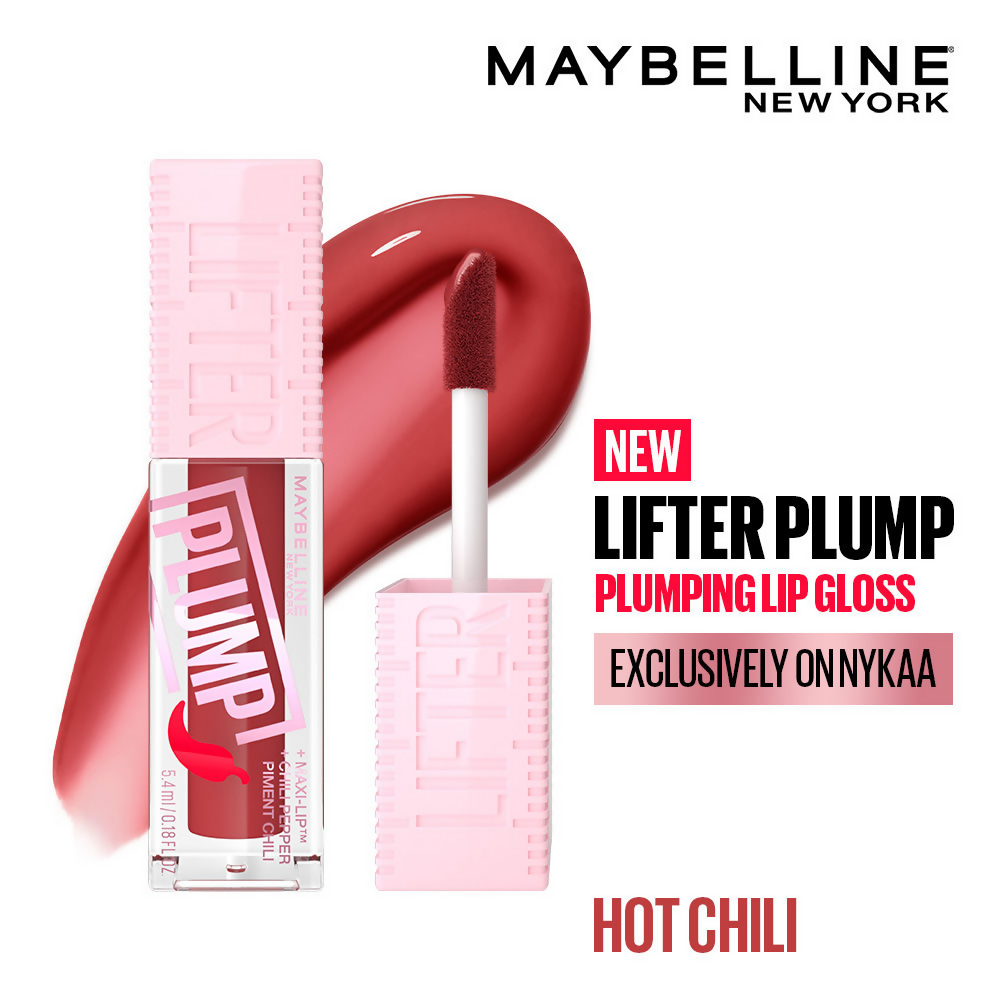 Maybelline New York Lifter Plump - Plumping Lip Gloss - Hot Chili