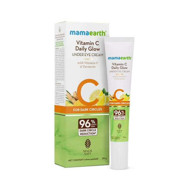Mamaearth Vitamin C Daily Glow Under Eye Cream with Vitamin C & Turmeric Hover Image