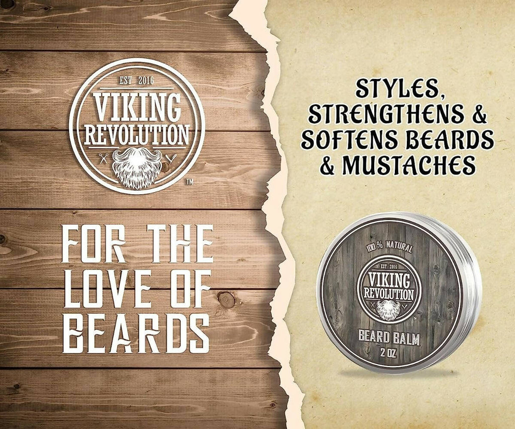 Viking Revolution Beard Balm with Argan Oil & Mango Butter