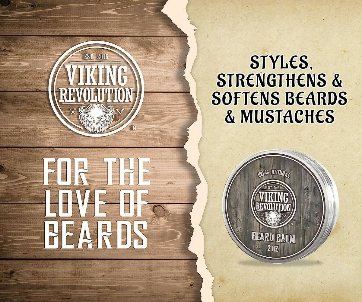 Viking Revolution Beard Balm with Argan Oil & Mango Butter