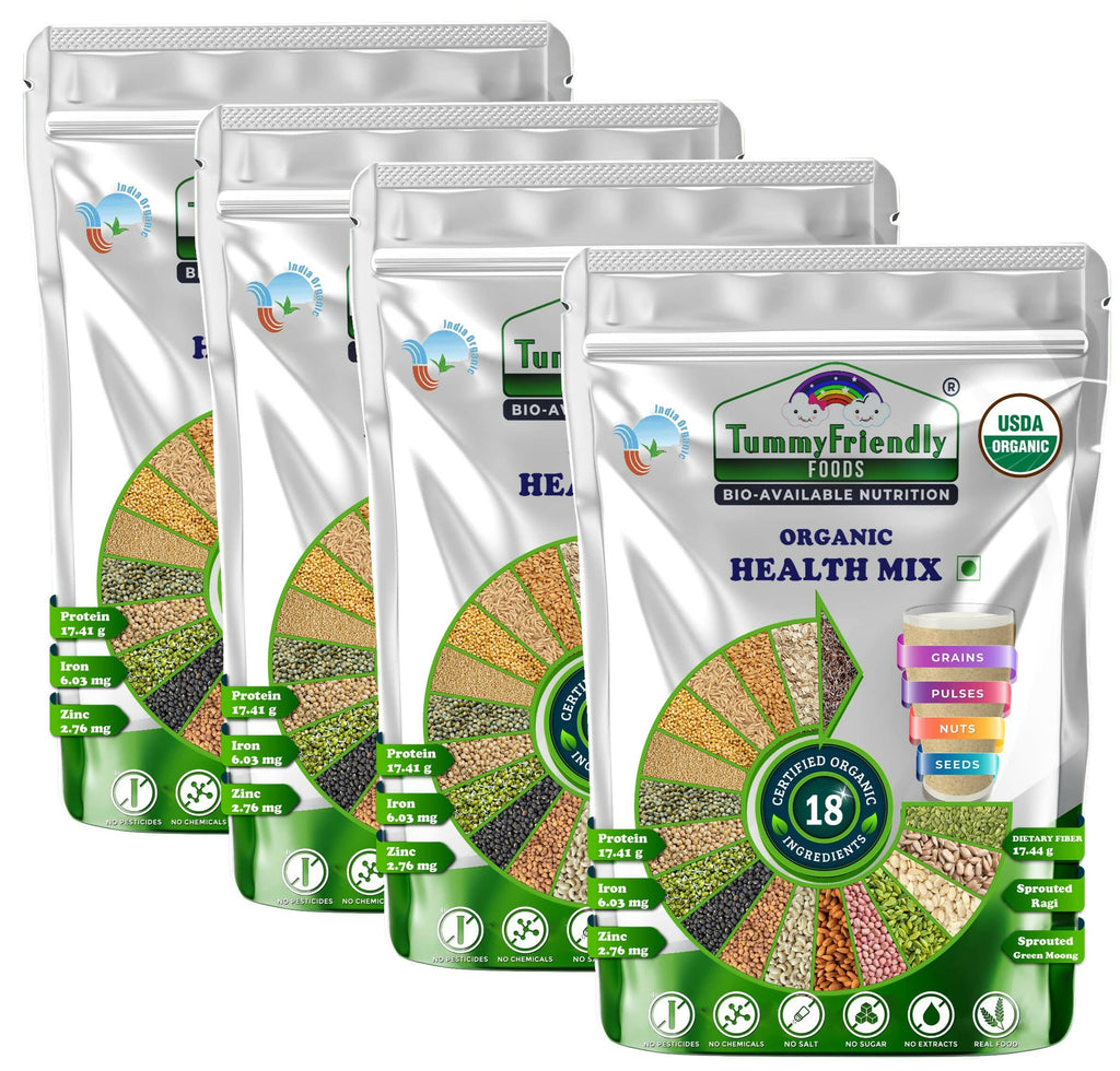 TummyFriendly Foods Organic Health Mix Pack for Kids and Adults No Pesticides, No GMO
