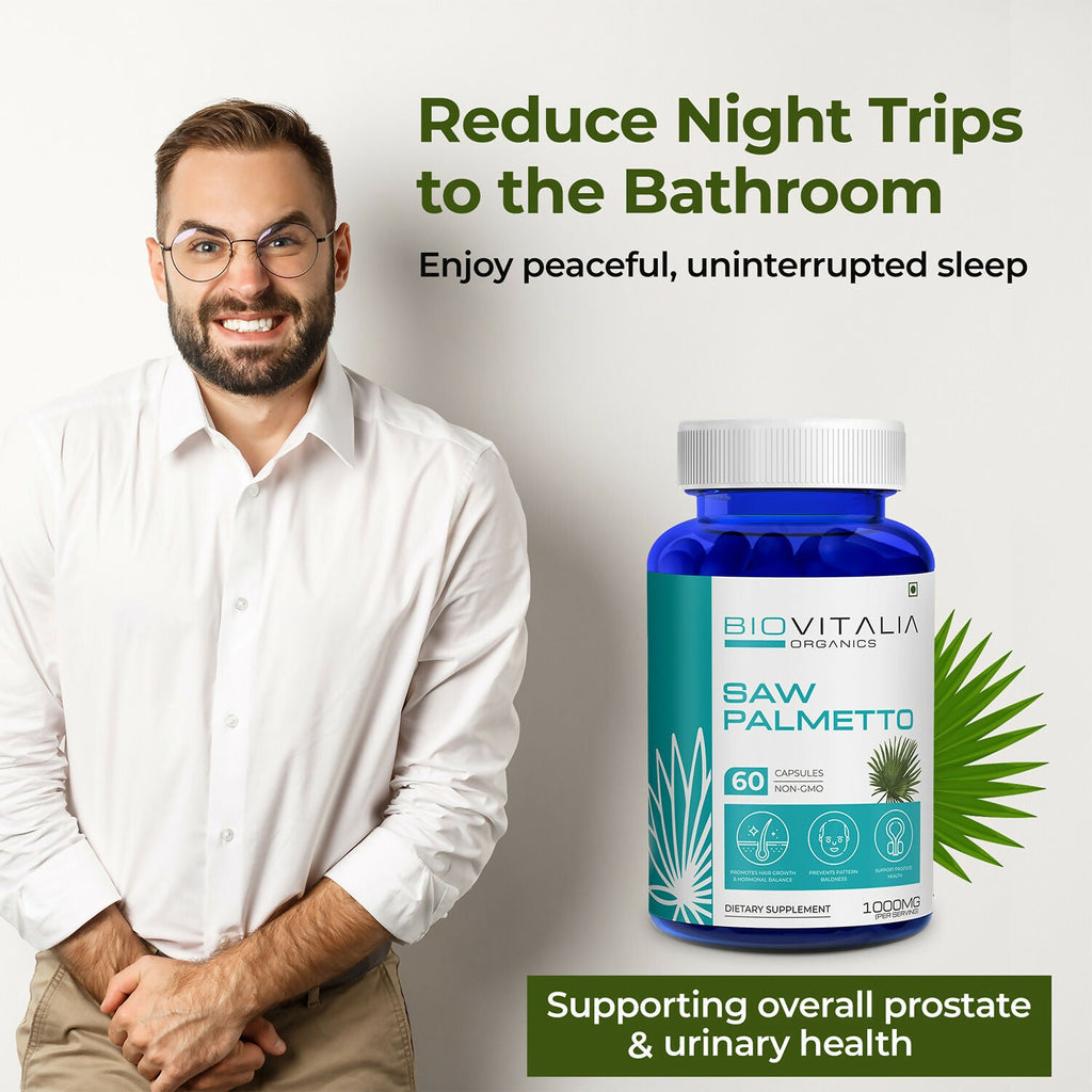 Biovitalia Organics Saw Palmetto Capsules For Hair Growth