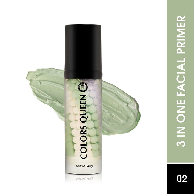 Colors Queen 3 in 1 Facial Primer - 02 Green Main Image