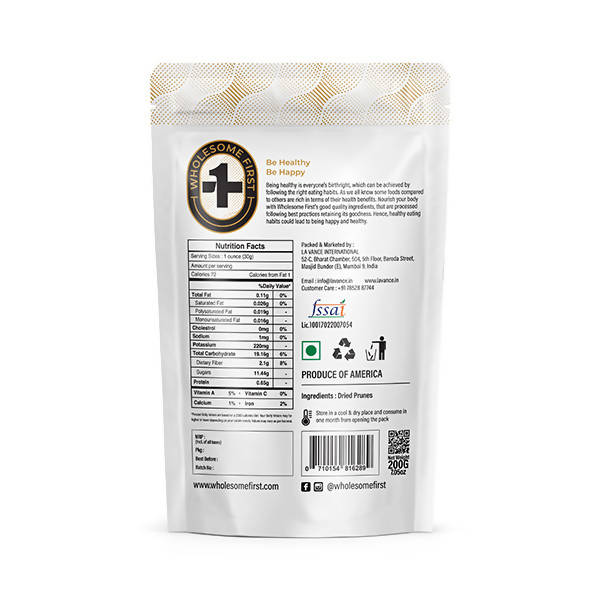 Wholesome First Dried Prunes Main Image