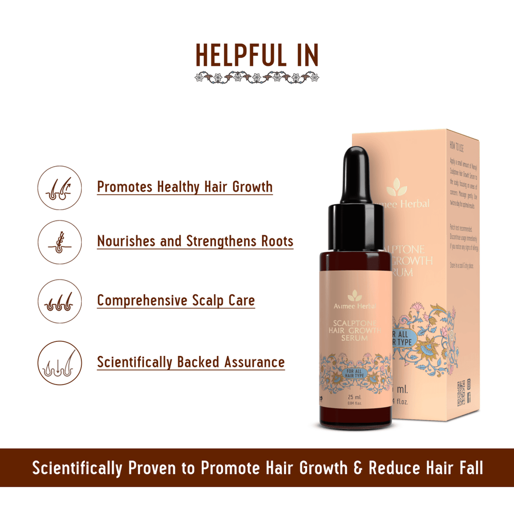 Avimee Herbal Keshpallav Hair Oil And Scalptone Hair Growth Serum Combo