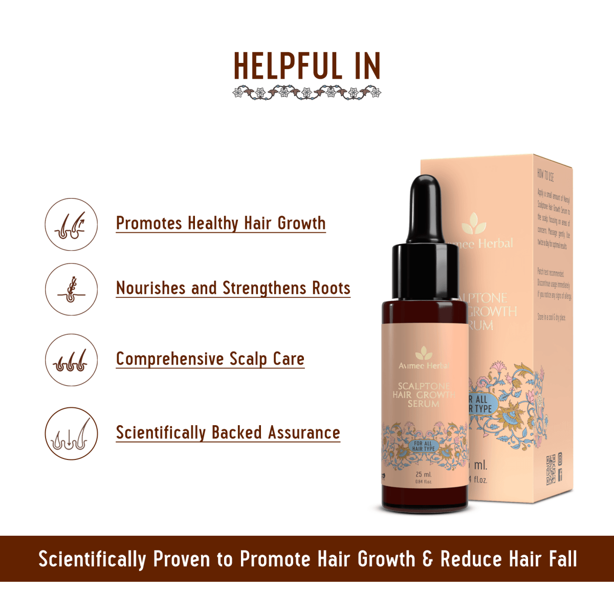 Avimee Herbal Keshpallav Hair Oil And Scalptone Hair Growth Serum Combo