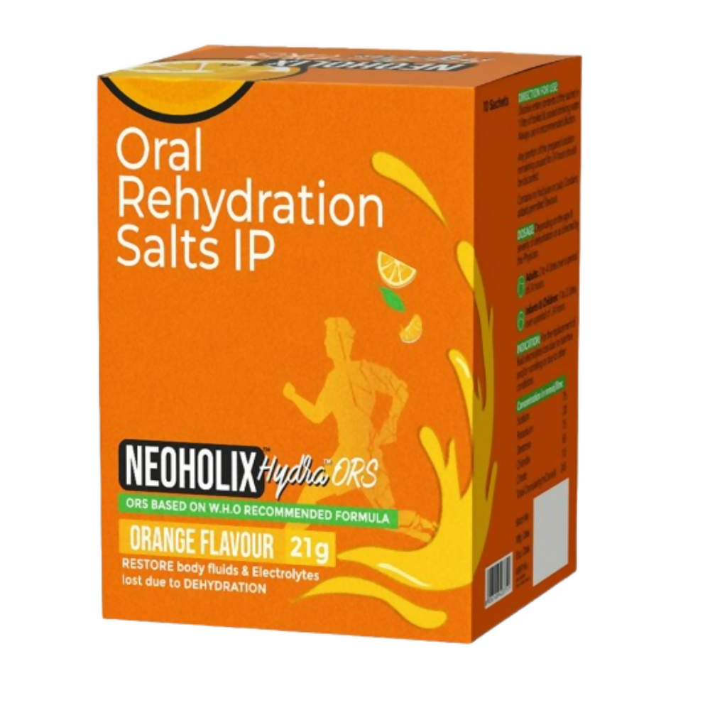 NeoHolix Hydra ORS Sachets Orange Flavour