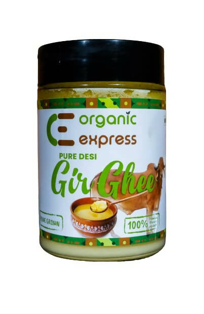 Organic Express A2 Gir Ghee | 100% Gir Cow Ghee | Vedic Bilona Method | Grassfed, Cultured, Premium & Traditional Ghee | Immunity Booster Hover Image