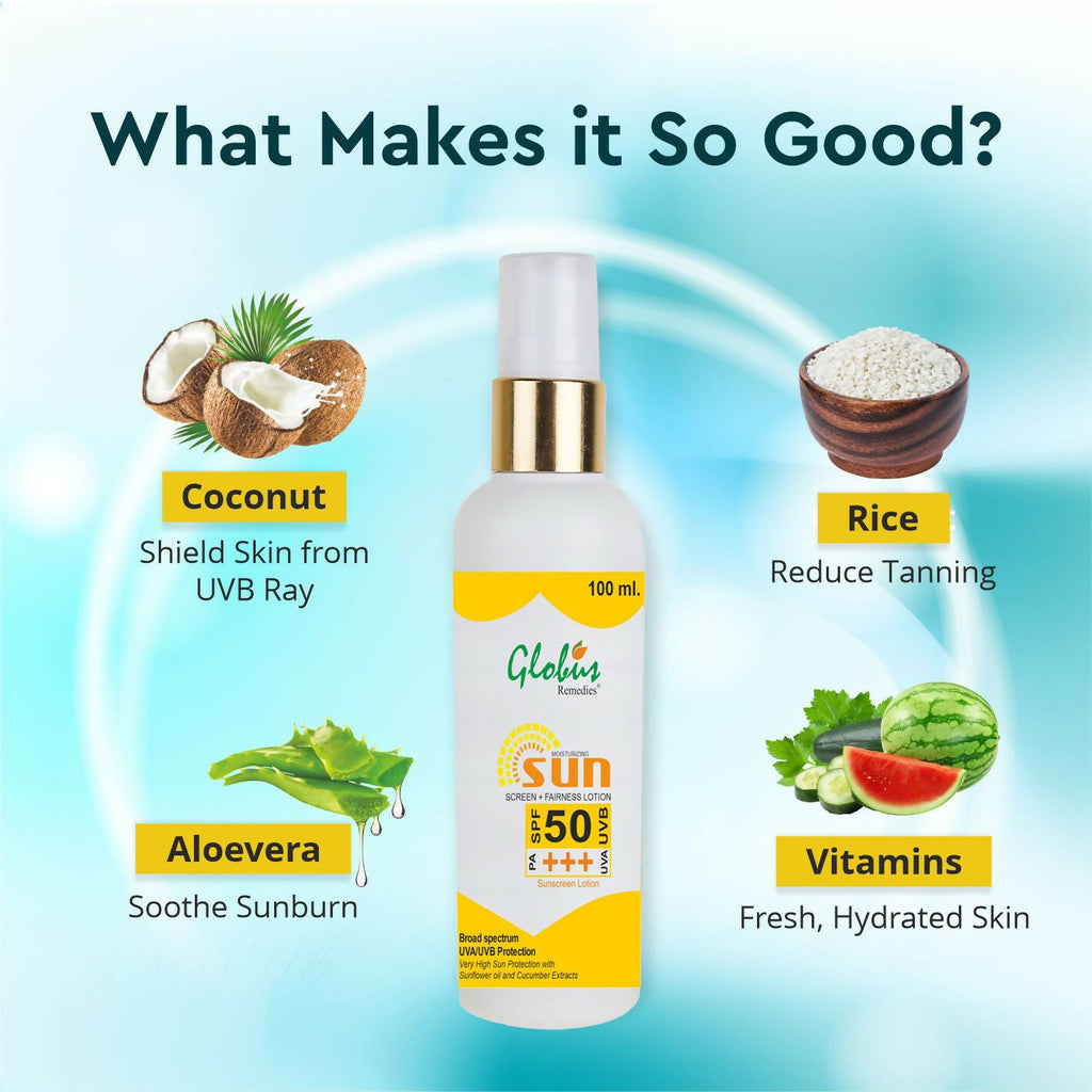 Globus Remedies Sunscreen Lotion
