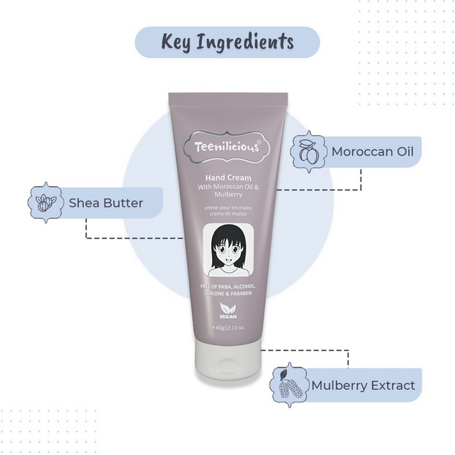 Teenilicious Hand Cream With Moroccan Oil & Mulberry Main Image