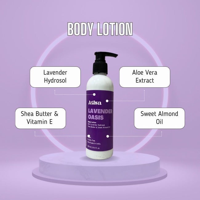 Atisa Lavender Oasis Body Lotion Main Image
