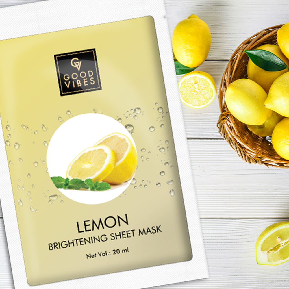 Good Vibes Brightening Sheet Mask - Lemon