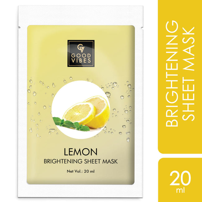 Good Vibes Brightening Sheet Mask - Lemon Main Image