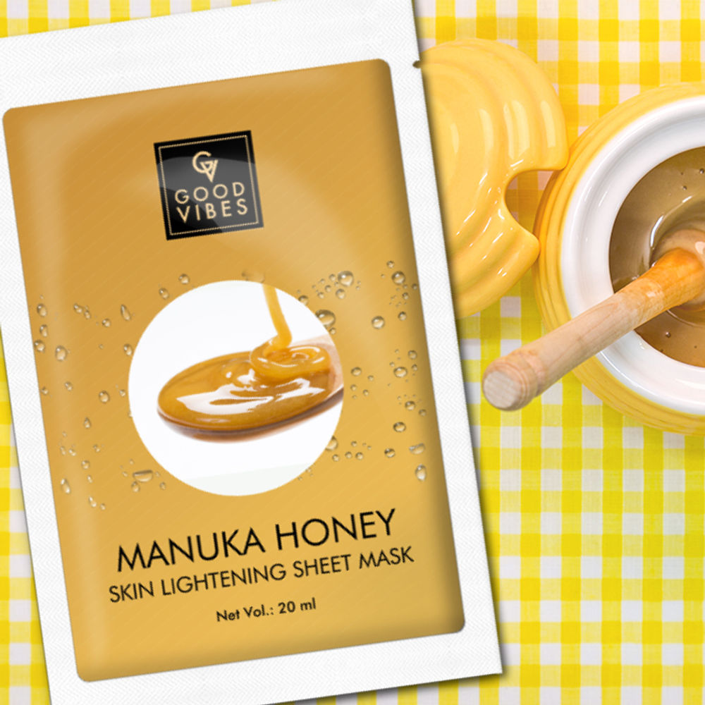 Good Vibes Manuka Honey Skin Lightening Sheet Mask