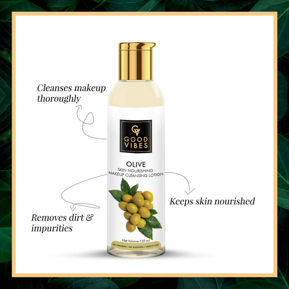 Good Vibes Skin Nourishing Makeup Cleansing Lotion - Olive
