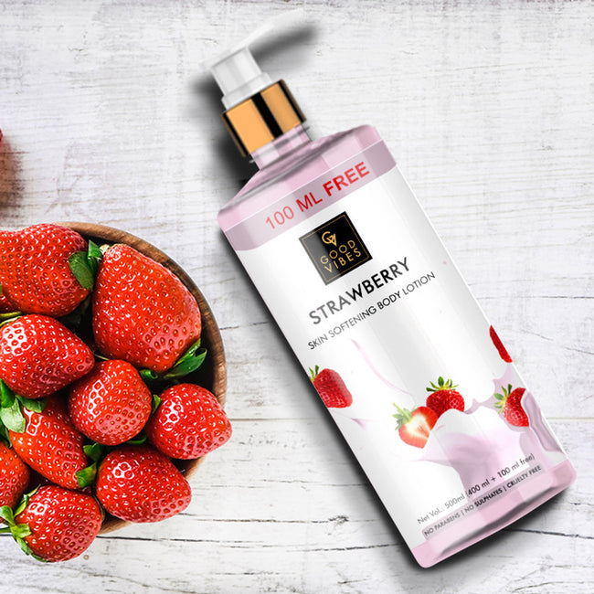 Good Vibes Strawberry Skin Softening Body Lotion Main Image