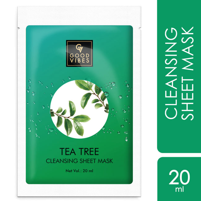 Good Vibes Tea Tree Cleansing Sheet Mask Main Image