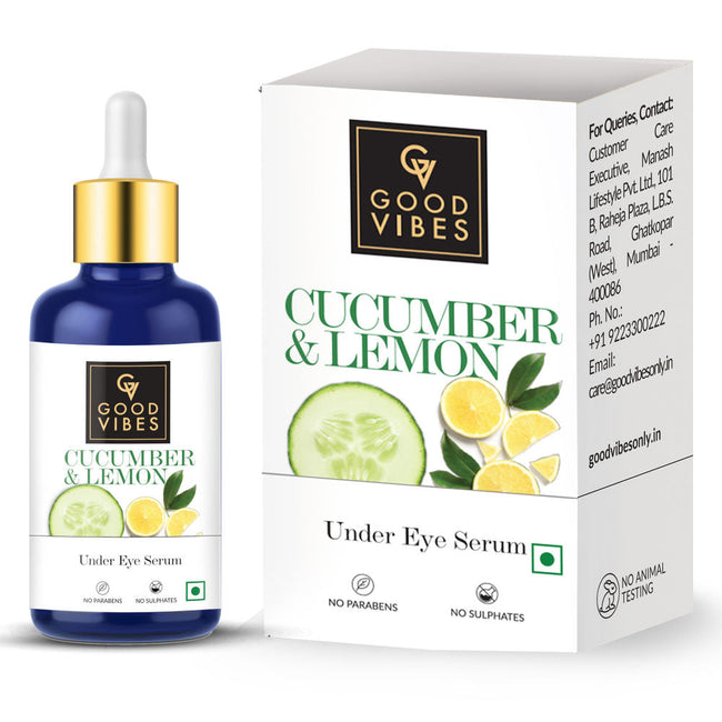 Good Vibes Under Eye Serum - Cucumber and Lemon Hover Image