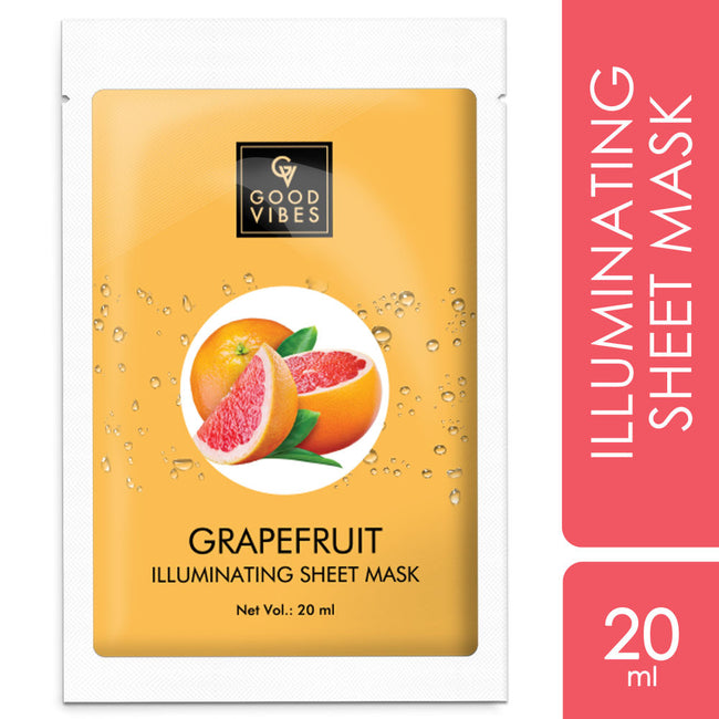 Good Vibes Grapefruit Illuminating Sheet Mask Main Image
