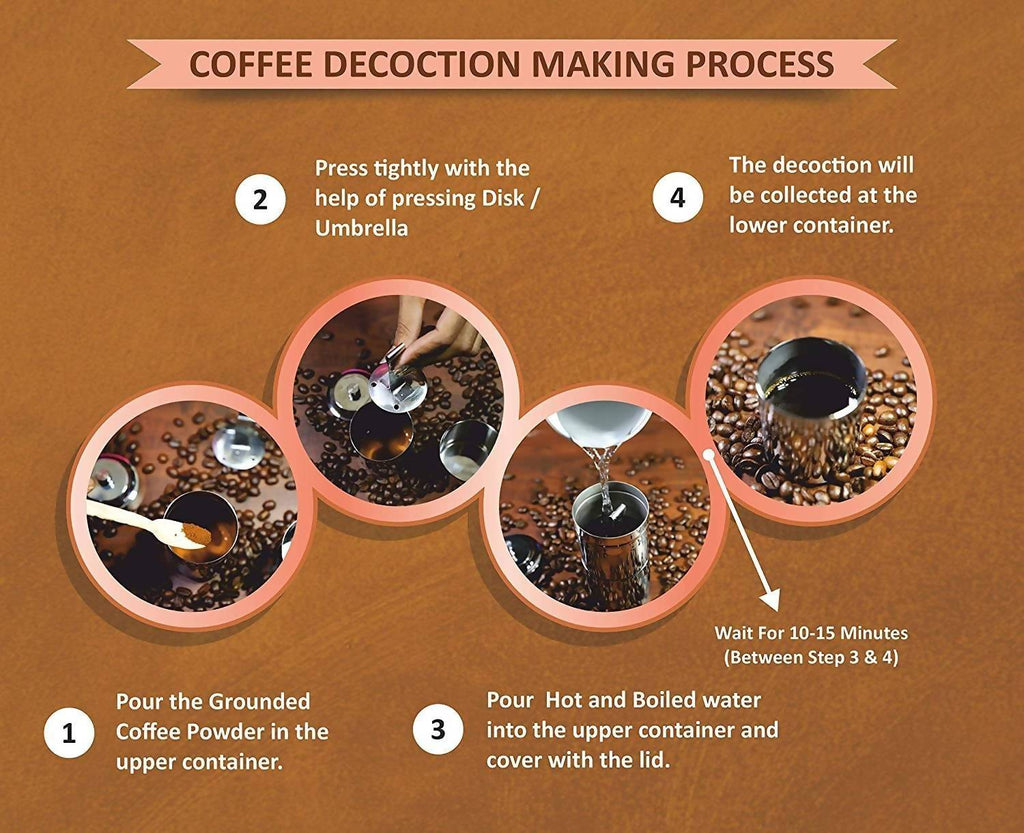 Pajaka South Indian Coffee Filter Stainless Steel Non-Electric Machine