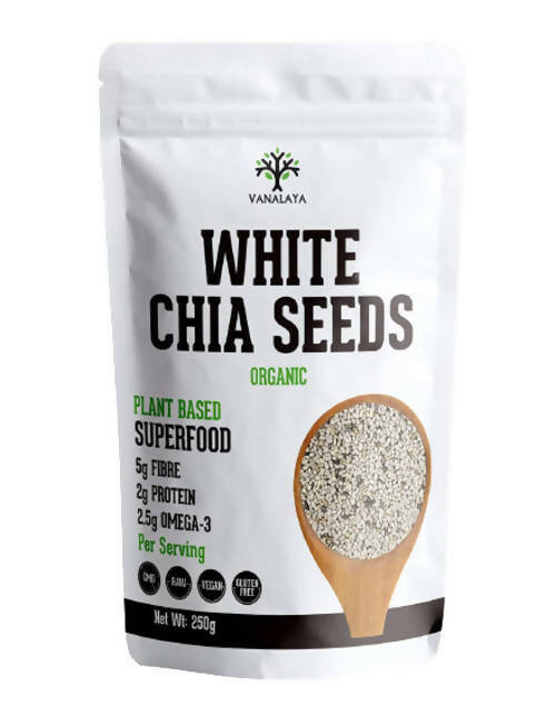 Vanalaya Organic White Chia Seeds Hover Image