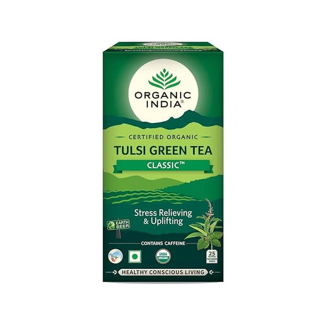 Organic India Tulsi Green Tea Classic 25 Tea bags Hover Image