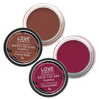 Love Earth Lip Tint & Cheek Tint Multipot Combo Raspberry Pink & Caramel Brown