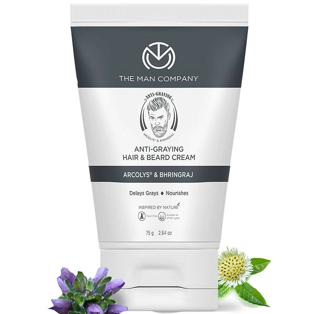 The Man Company Anti-Graying Hair & Beard Cream for Men