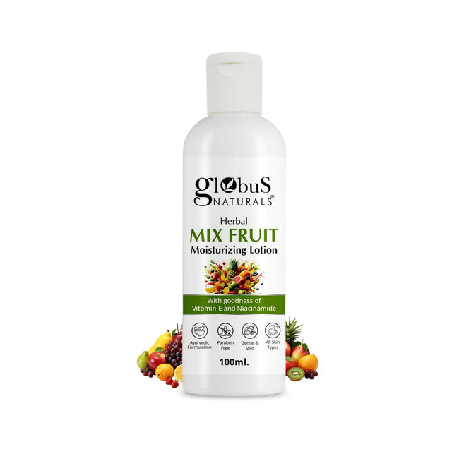 Globus Naturals Herbal Mix Fruit Moisturizing Body Lotion For Radiant, Glowing Skin, All Skin Types Hover Image